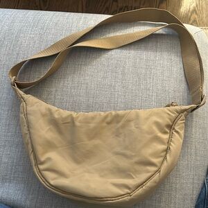 Uniqlo Mini Shoulder Sling Bag in Beige